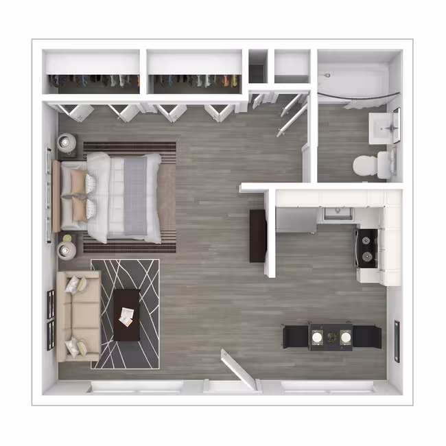 Studio • 1 Bath 03 floor plan